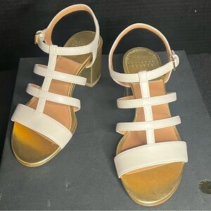 NWT Laurence Dacade paris Lucca Nappa Golden heels Size 36.5